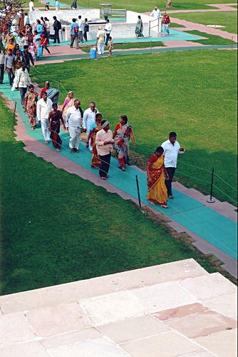 Gedenkst&auml;tte - Ein&auml;scherungsplatz von Gandhi