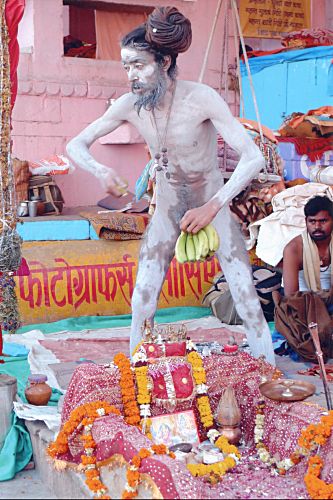 Sadhu - heiliger Mann in Varanasi