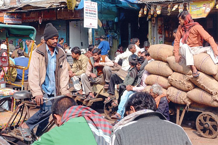 Stra&szlig;enleben in Old Delhi