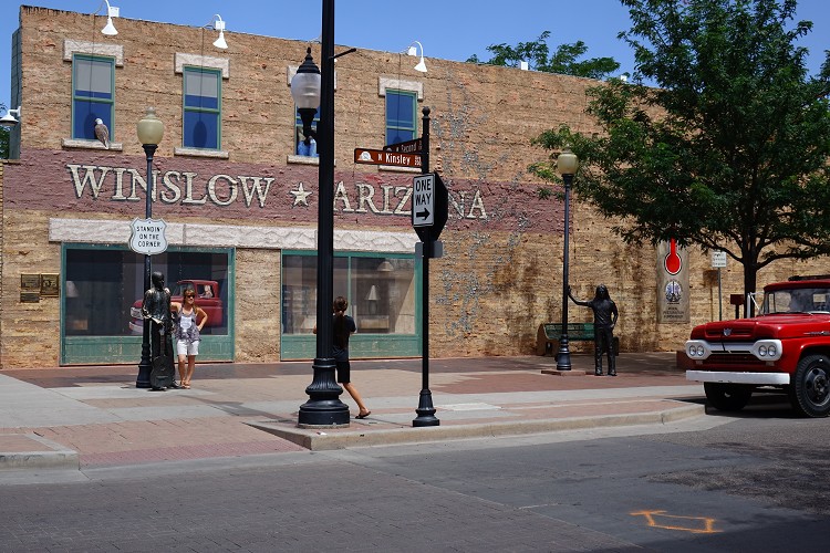 Standing on the Corner in Winslow Arizona.....take it easy