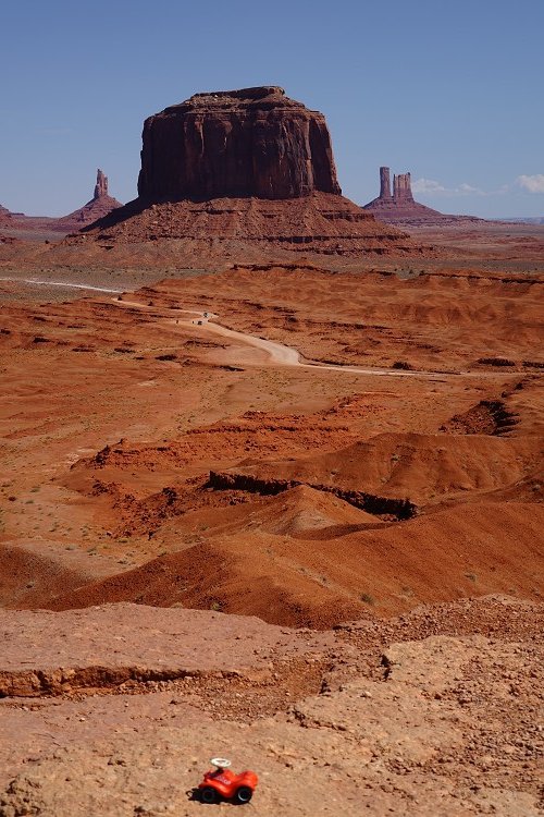 unser Geländewagen im Wilden Westen