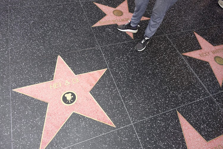 ..na endlich.unser Stern! auf dem Walk of Fame